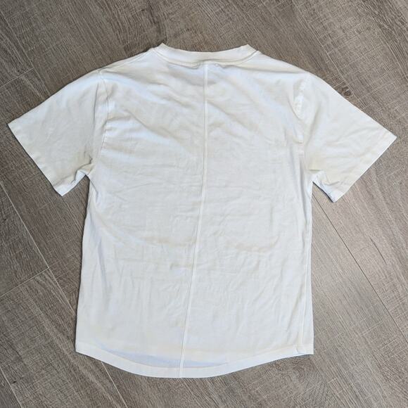 Pair of CALIA Women’s White and White Black Striped Short Sleeve Crew T-Shirts - Picture 11 of 11